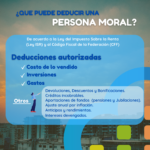 Deducciones personas morales